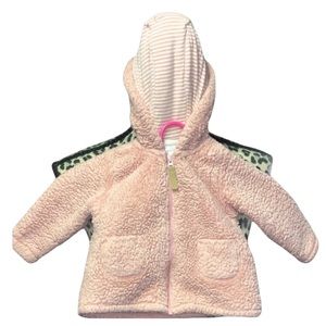 Carters Hooded Sherpa Jacket 9 months - pink